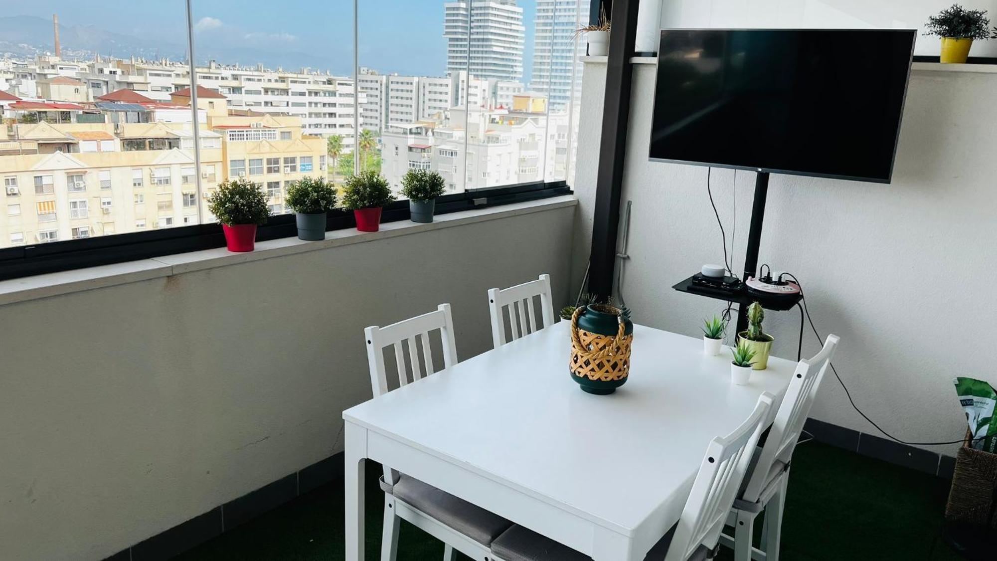 Atico Con Piscina Y Vistas Al Mar Habitat Litoral Διαμέρισμα Μάλαγα Εξωτερικό φωτογραφία